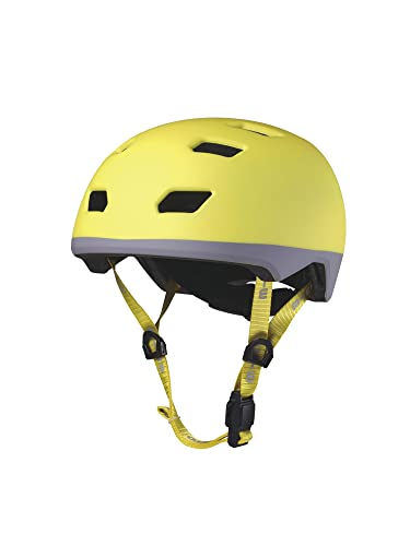 Micro™ Helm | Das ORIGINAL | NEON | Fahrrad-, Skate und Scooterhelm (Neon Yellow, Größe S: 51-54 cm)
