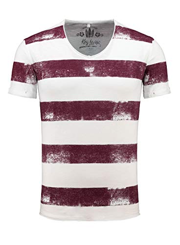 KEY LARGO Herren AIRFLIGHT v-Neck T-Shirt, Bordeauxrot, XL