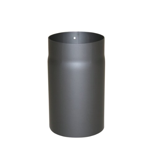 Ofenrohr Senotherm® 2 mm Ø 150 mm hitzebeständig lackiert, gerade - Rauchrohr, Kaminrohr gussgrau - für Pellettofen und Kamine - Länge: 250 mm