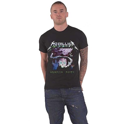 Metallica T Shirt Creeping Death Band Logo Nue offiziell Herren Schwarz M