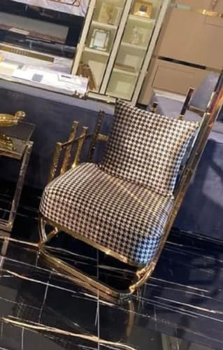 Casa Padrino Luxus Designer Sessel rechte Seite mit Kissen Schwarz/Weiß/Gold 91,5 x 75 x H. 136,5 cm - Wohnzimmer Möbel - Hotel Möbel - Luxus Möbel