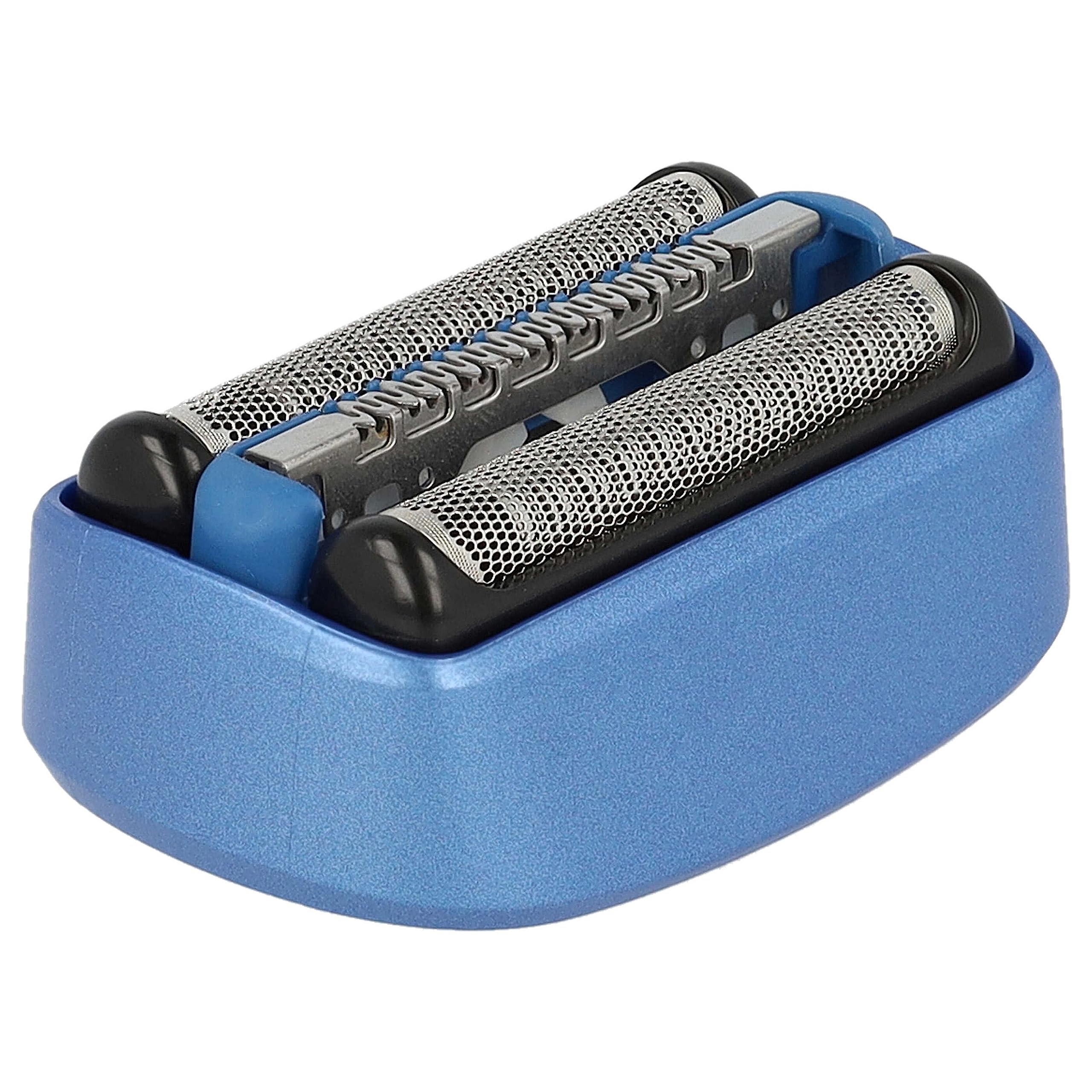 vhbw Rasierkopf kompatibel mit Braun CoolTec CT4S, CT5CC, CT6CC Typ 5676 Elektrorasierer - Scherkopfkassette, schwarz/blau