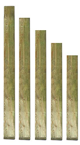 Gartenpirat Holzpfosten 9x9 cm Länge 120 cm imprägniert mit Kopf gekappt