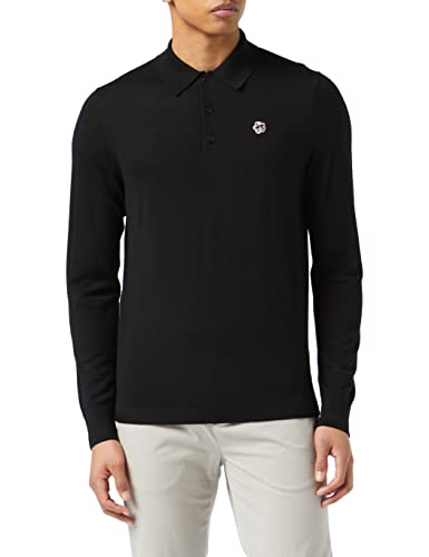 Ted Baker Herren Mmk-Wembley-core Ls Polo-Pullover, Schwarz, Small