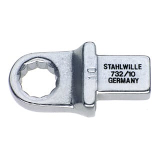 Stahlwille Ring-Einsteckwerkzeuge SW.10 mm Werkzeugaufnahme 9x12 mm 44 g