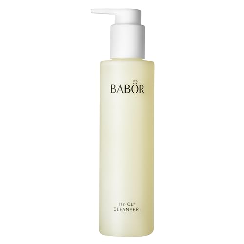 BABOR Hy-Öl Cleanser für jeden Hauttyp, Pflege-Öl für die tägliche Gesichtsreinigung, Make-up-Entferner, Vegane Formel mit Vitamin E, 1 x 200 ml