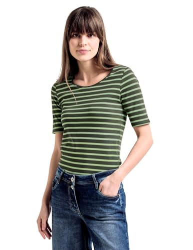 Cecil Damen Basic T-Shirt mit Streifen