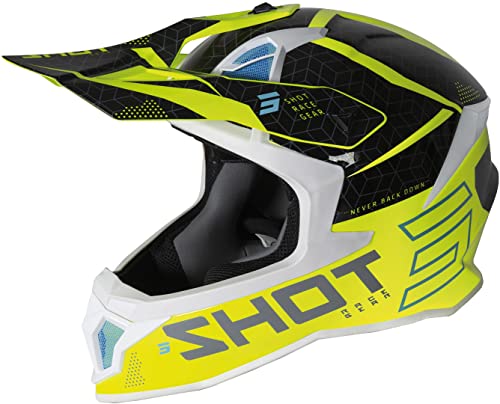 Shot Lite Core Motocross Helm (Fluo Yellow,M (57/58))