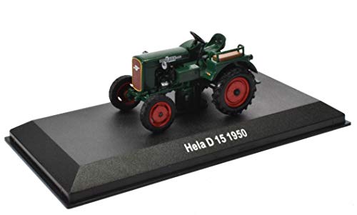 HELA D 15 Historischer Traktor 1950 grün 1:43 by IXO for Hachette DieCast Metall Miniaturmodelle Modellauto