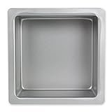 PME SQR144 Quadratische Backform aus eloxiertem Aluminium, 356 x 356 x 102 mm, Silver, 35 x 35 x 10 cm
