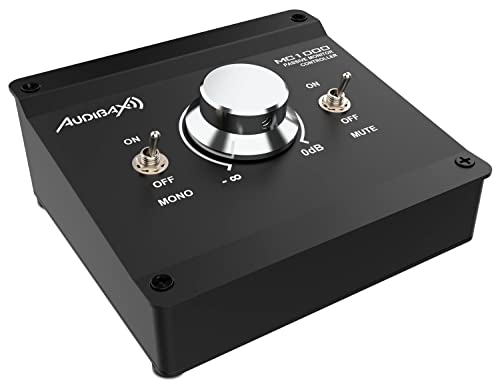 Audibax MC1000 Control de Volumen Pasivo para Monitores de Estudio