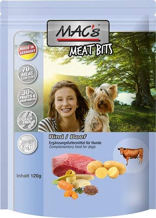 MACs Dog Meat Bits Rind | 9X 120g