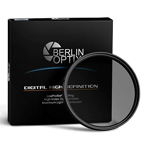 Berlin Optix Variabler Premium CPL Pol Filter 52mm ∙ Zirkularer Polarisationsfilter für hohe Bildqualität ∙ Klare Entspiegelung Ihrer Aufnahmen