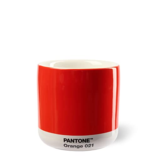 PANTONE Porzellan Latte Macchiato Thermobecher, 220ml, Orange 021 C