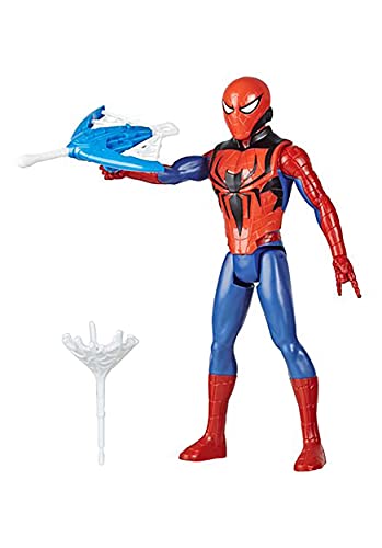 Avengers E7344 Marvel Titan Hero Serie Blast Gear Spider-Man Action-Figur, 30 cm großes Spielzeug, mit Starter und Projektilen, ab 4 Jahren, Nicht Zutreffend