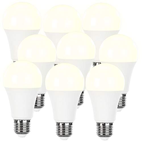Luminea Energiesparlampe dimmbar: 9er-Set dimmbare LED-Lampen warmweiß, 12 W, E27, 2700 K, 1.050 lm (LED-Leuchtmittel E27 dimmbar, LED-Birnen E27 dimmbar, Wohnzimmerleuchten)