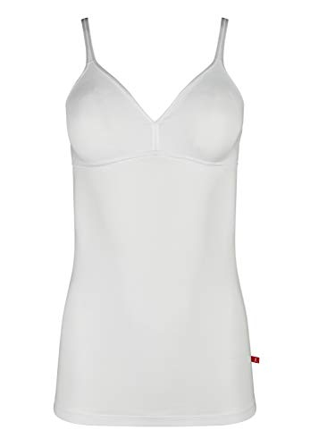HUBER Damen Fine Cotton BH Hemd Unterhemd, Weiß (Weiss 0500), 38 (Herstellergröße: 75A)