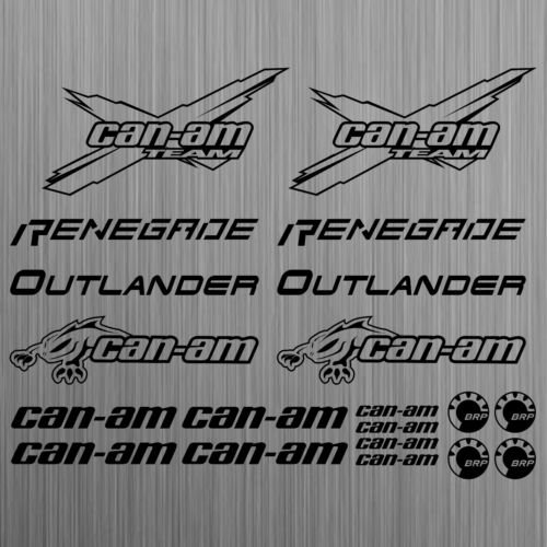SUPERSTICKI can-am canam Team BRP Renegade Outlander Sticker Quad ATV 20 Pieces aus Hochleistungsfolie Aufkleber Autoaufkleber Tunin