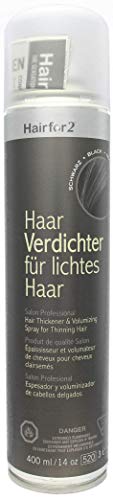 Hairfor2 Haarverdichtungsspray gegen lichtes Haar (400ml, Schwarz)