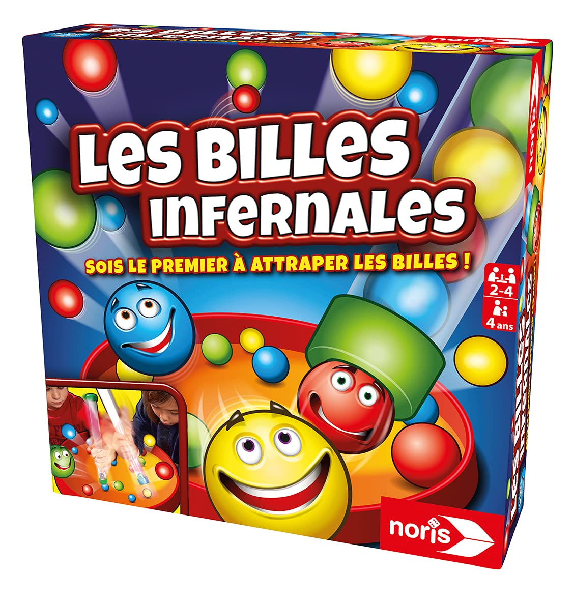 Simba - Les Billes Infernales – Gesellschaftsspiel – 2 bis 4 Spieler – 3 Schwierigkeitsstufen – ab 4 Jahren – französische Version – 6064480002