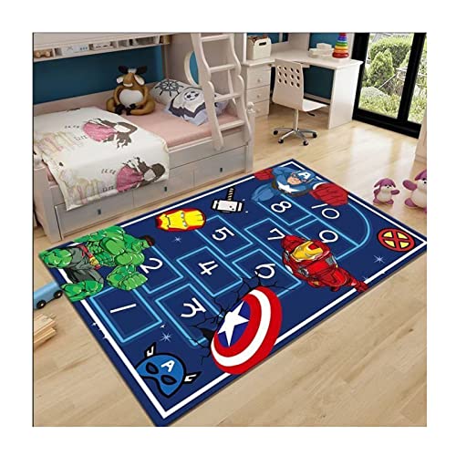UE-MAOLU Teppich Spielmatte, Bodenteppich for Schlafzimmer Spielzimmer Kinderzimmer Tolles Geschenk for Mädchen und Jungen (Color : A, Size : 120x160 cm = (47.2x62.9 ​inches))