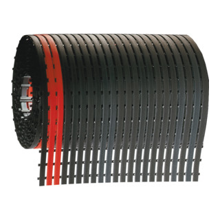 Kappes Bodenmatte ErgoPlusB600 mm schwarz mit rotem Sicherheitsstreifen