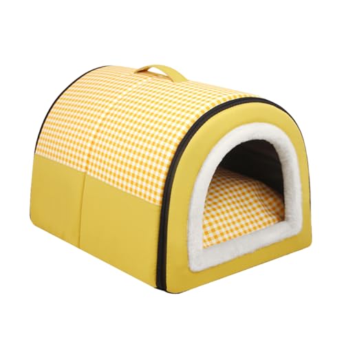wasserdichte Hundehöhle | Abnehmbare Hundebetten für kleine Hunde, tragbar mit Rutschfester Unterseite - Bequeme Haustierhöhle, warmes Katzennest für Hauskatzen, kleine Hunde, Welpen Buniq