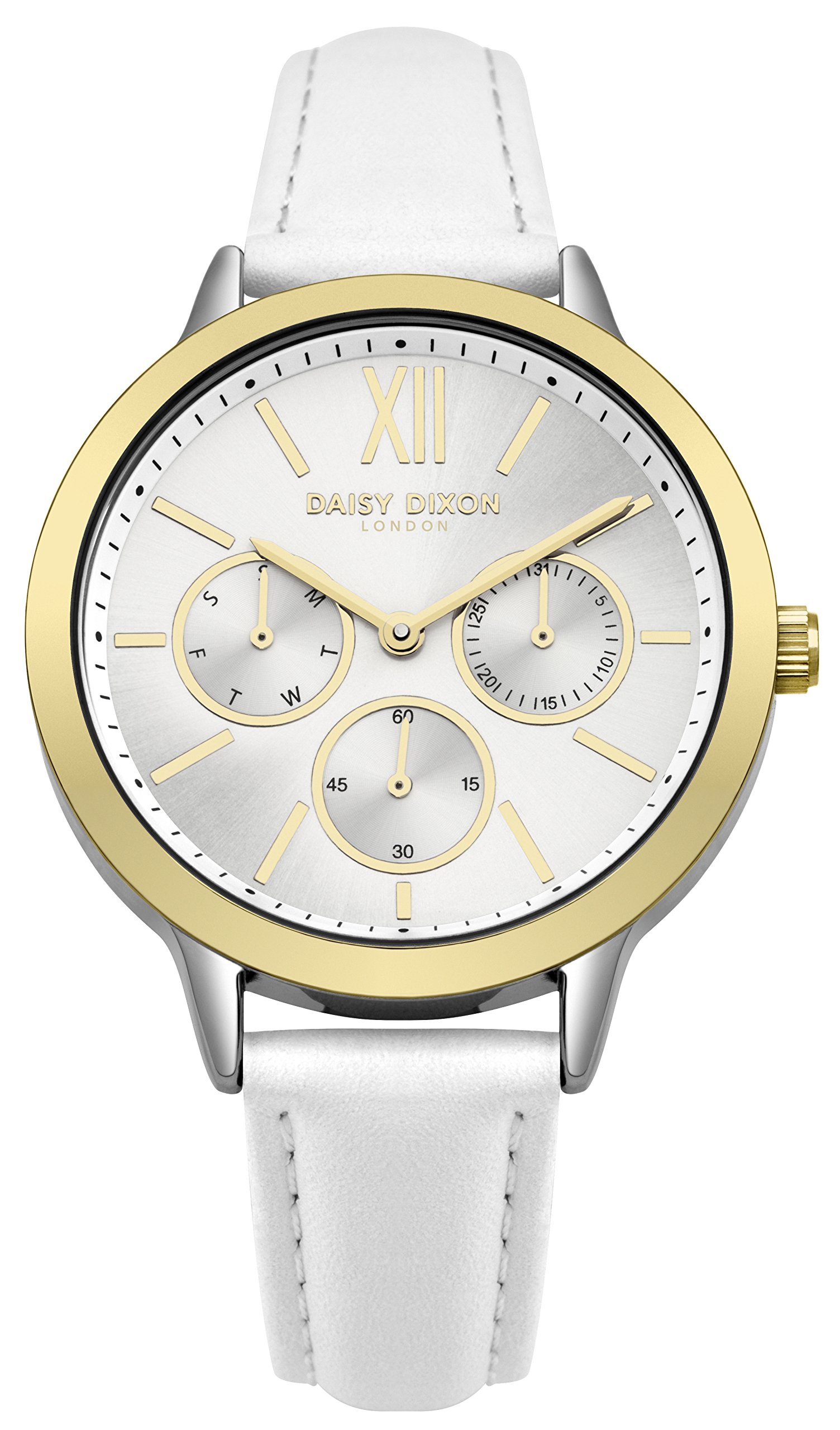 Daisy Dixon Damen Multi Zifferblatt Quarz Uhr mit Leder Armband DD055WSG