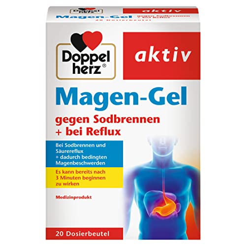 Doppelherz Magen-Gel gegen Sodbrennen + Reflux - 3er Pack (3 x 20 Beutel)