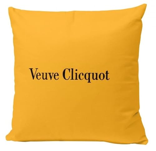 Veuve Clicquot VCP Ponsardin Yellow Kissen 40 x 40 cm Champagner Bar Zimmer Deko Accessoire