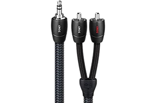 audioquest 1.5 m Sydney 3.5 mm – 2 x RCA 1.5 M 3.5 mm 2 x RCA Audio-Kabel schwarz – Audio-Kabel (3.5 mm, 2 x RCA, Kupfer, 1,5 m, schwarz)