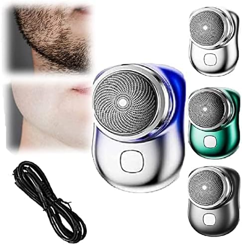 2023 New Upgrade Powerful Storm Shaver Men's Electric Shavers,Rechargeable USB Electric Shaver Pocket Size Wet and Dry (Blue)