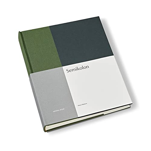 Semikolon 368742 Foto-Album Medium Natural Affair – 21,1x25,5 cm, 80 Seiten cremeweiß, für 160 Fotos – Botanic