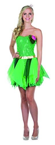 Rubie's 13308-38 Froschkönigin Kleid Kostüm grün Größe 38 Damen Karneval Märchen, Multi-Colored