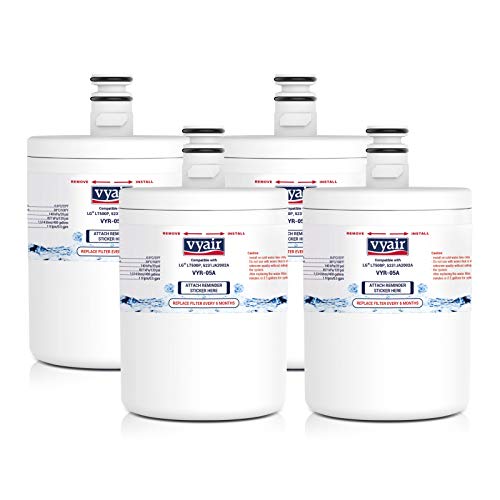 Vyair VYR-05A Kühlschrank-Wasserfilter Kompatibel zu LG LT500P, 5231JA2002A 5231JA2002B, GEN11042FR-08 GEN11042F-08, ADQ72910901, ATAG AK100V 6572447 88009234 (4)