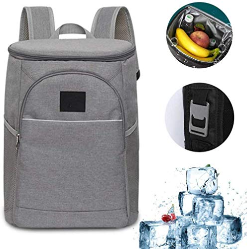 Auslaufsicherer Kühlerrucksack und Flaschenöffner, 18-Liter-Lunchrucksack mit Kühler für Männer, Frauen, Strandarbeit, Tagesausflug