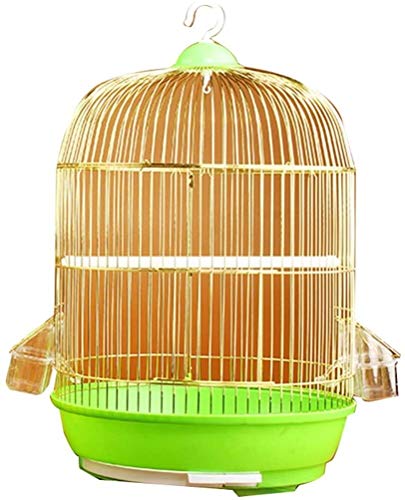 Vogelkäfig Reise-Papageienkäfig, Geschenk für Vogelliebhaber Vogelkäfige für Sittiche mit Ständer, erschwingliche dekorative Vogelkäfige (Grün c)