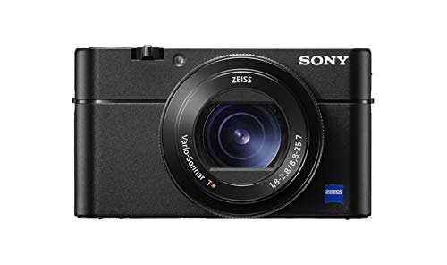 Sony RX100 V Premium Kompakt Digitalkamera (20,1 MP, 7,6 cm (3 Zoll) Display, 1 Zoll Sensor, 24-70 mm F1.8-2.8 Zeiss Objektiv, 4K, herausragende Autofokusleistung) (DSC-RX100M5A) schwarz