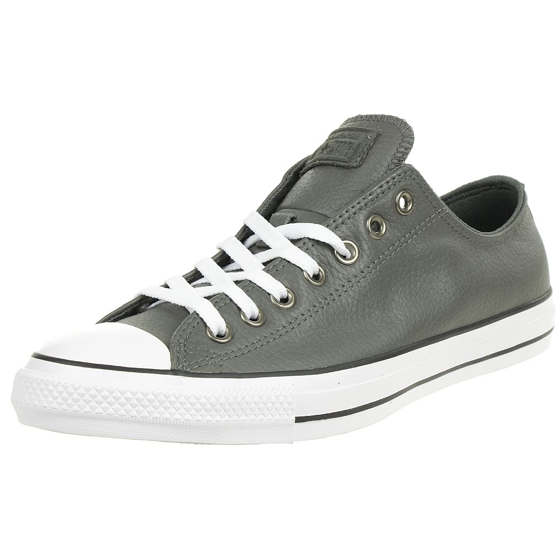 Converse CTAS OX Chuck Schuhe Leder Sneaker Carbon Grau 165193C 36 EU
