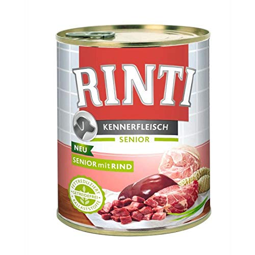 Rinti Kennerfleisch Senior Rind 800g - Sie erhalten 12 Packung/en; Packungsinhalt 0,8 kg