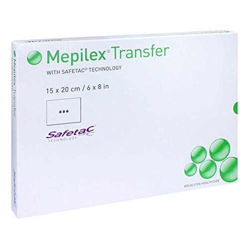 MEPILEX Transfer Schaumverband 15x20 cm steril 5 St Verband