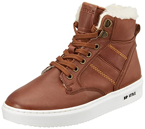 HIP H2182 Sneaker, Mid Brown, 34 EU
