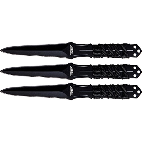 Uzi Herren Wurfmesser-Set, 3-teilig-ab 18 Jahre Messer, schwarz, 15,2cm