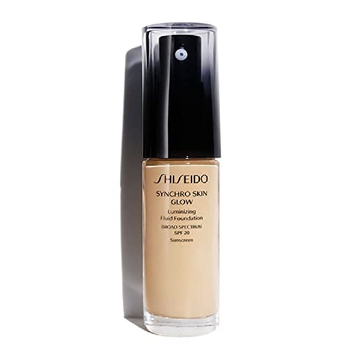 Shiseido Synchro Skin Glow Luminizing Fluid Foundation SPF 20, Golden 3, 30 ml