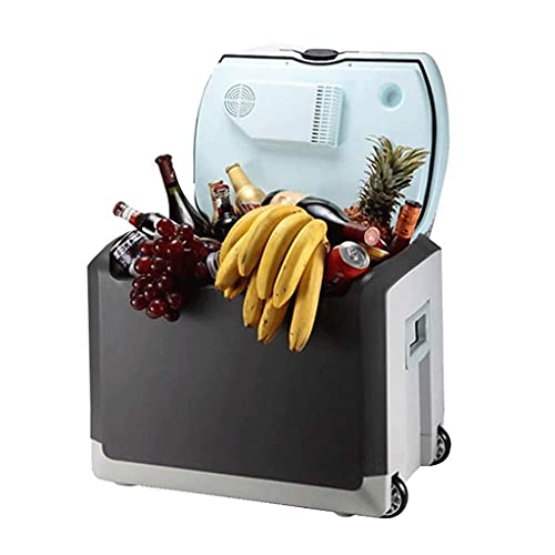 Tragbarer, kompakter Mini-Kühlschrank für den persönlichen Gebrauch, kühlt und wärmt, Kapazität, kühlfrei und umweltfreundlich, inklusive Stecker für Steckdose und Autoladegerät