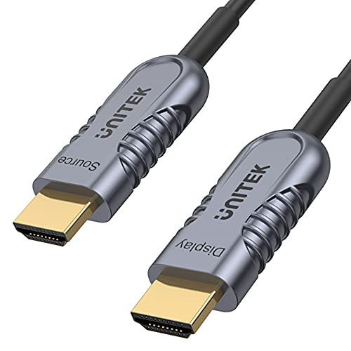 UnITEK Human friendly Glasfaser Kabel 5 M HDMI 2.1 AOC 8K 120Hz (Unterstützung PS5 4K @120Hz) Unterstützt Technologien: QMS Qucik Media Switching, Dolby TrueHD, QFT, QMS, ALLM, eARC, EDID, DSC