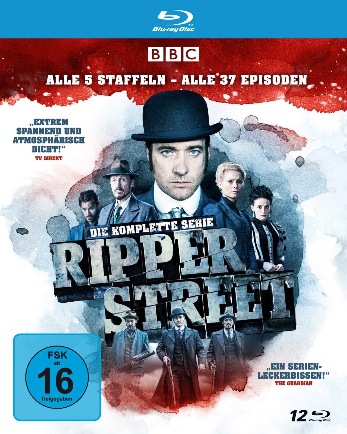 Ripper Street - Die komplette Serie - Alle 5 Staffeln - Alle 37 Episoden [Blu-ray]