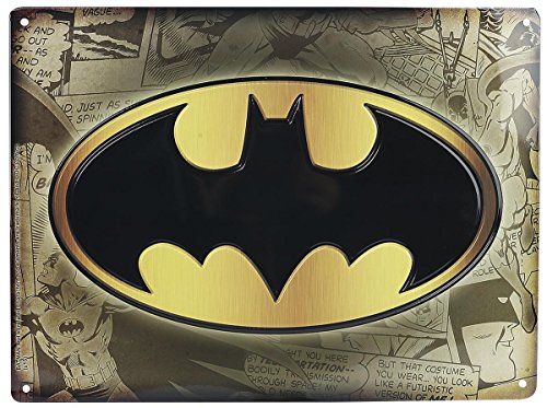 ABYstyle - DC COMICS - Batman - Plakette aus Metall - Logo (28x38)