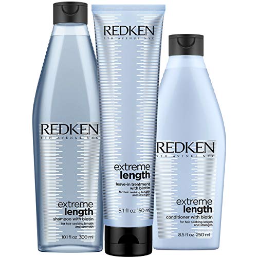 Redken Extreme Length Set mit Biotin - Shampoo 300ml + Conditioner 250ml + Treatment 150ml NEUE AUFMACHUNG SHAMPOO 300ML + CONDITIONER 300ML + TREATMENT 150ML