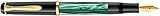 Pelikan 983395 Kolbenfüllhalter Classic M200, vergoldete Edelstahlfeder, F, grün-marmoriert